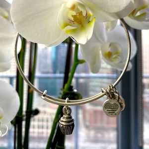 Alex and Ani Cupcake Charm Bracelet